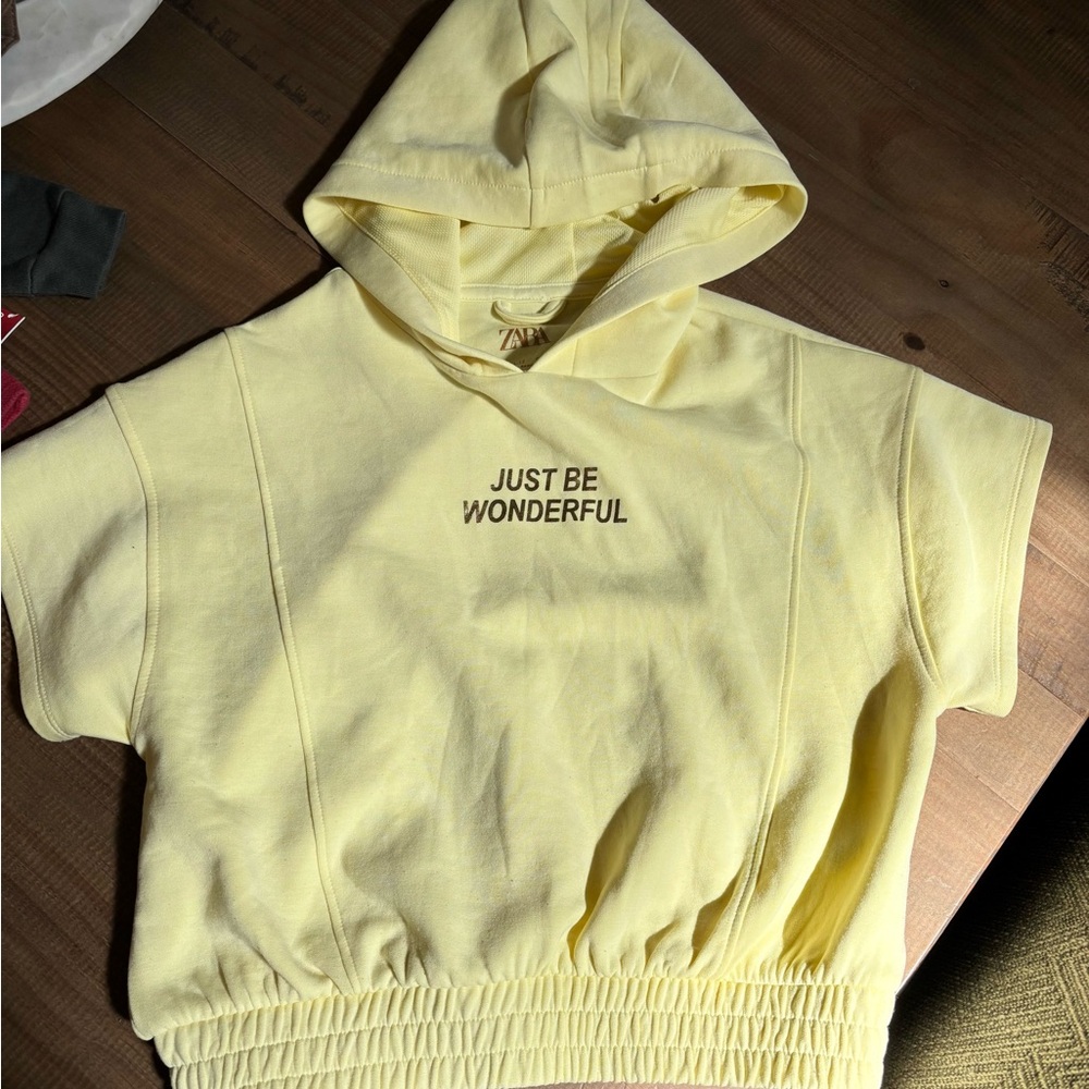 Kids Yellow Hoodie - Just Be Wonderful